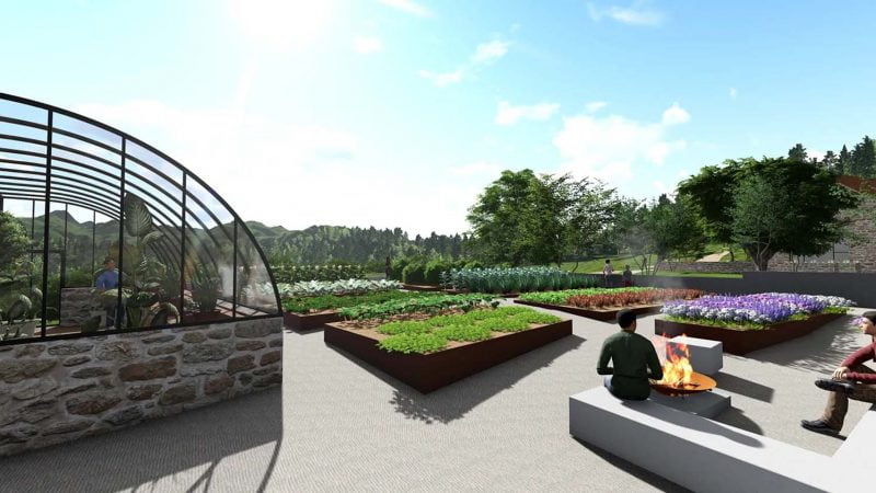 Hameau Quercynois - perspective projet - Arnaud Mirabel - Paysagiste concepteur